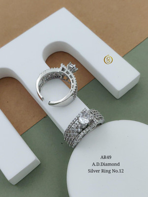 TKRB SALES Brass Agate Gold Plated Ring