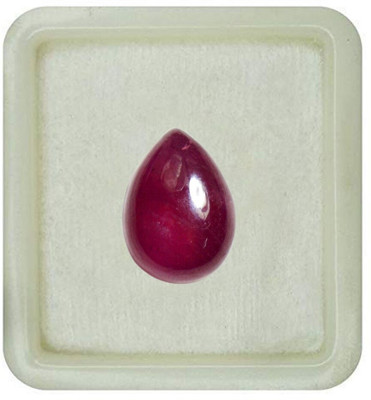 55Carat Natural Ruby Manik 2.25 Ratti 2.04 Carat Cabochon Pear Shape 1 Pcs For Stone Ruby Ring