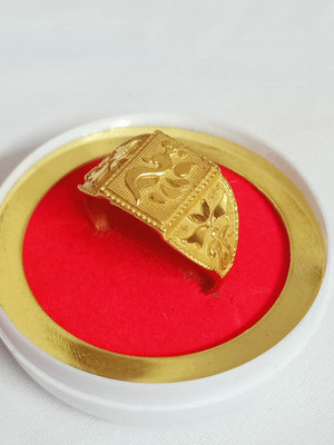 TMRcreation Fancy peacock ring for man and boys / gold plated ring Brass Gold Plated Ring