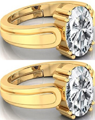 BHAIRAW GEMS Ratti Stone Adjustable Ring for Men & Women Stone Zircon, Zircon Ring