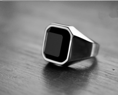 house of common Vedansh Enterprises Stylish Gold, Silver&Titanium Plated Rings Alloy Sterling Silver Plated Ring