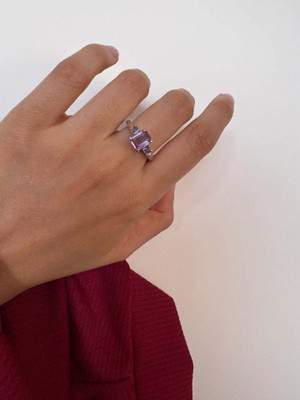 Carillon Jewelry Sterling Silver Amethyst Ring