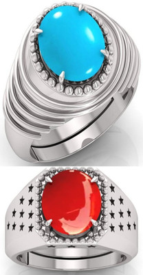 BHAIRAW GEMS Stone Silver Adjustable Ring Sterling Silver Ring