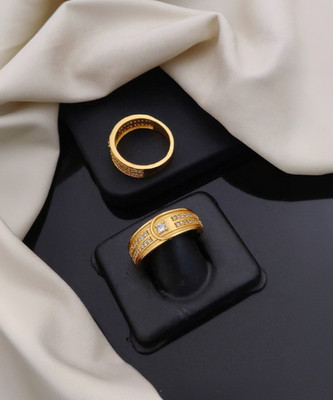 GORASH CREATION JR-58_22 Alloy Cubic Zirconia Gold Plated Ring