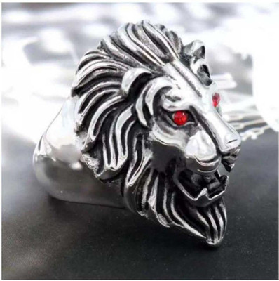 DvR ClicK Silver (Pack of 1) Alloy Silver Plated Ring