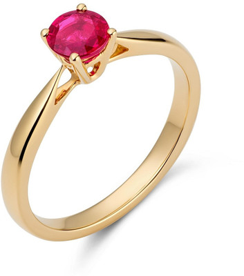 Gemzonite Ruby (Manik) 4.25 carat Gemstone Panchdhatu (5 Metal) Men Adjustable Stone Ring Stone Ruby Copper Plated Ring