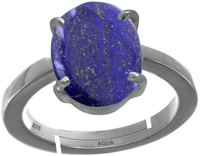 AQUAGEMS lapis lazuli 10.25 Ratti or 9.50 Ct Gemstone Men bis Hallmark 925 Sterling Silver Ring