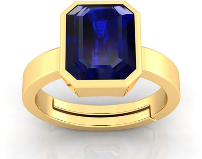 GenZcomplex Alloy Sapphire Gold Plated Ring
