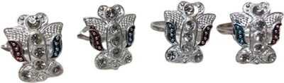 salvusappsolutions Pair of Women's and Girls Toe Rings (Set of 1, 2 Pcs)_Silver Silver Toe Ring