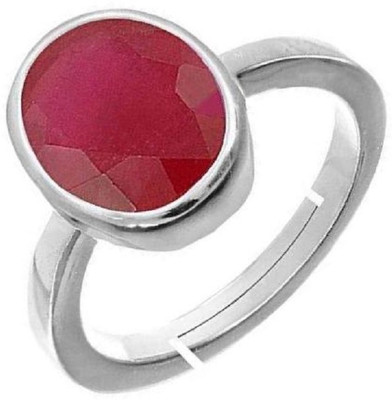 THE UNIQUE KART 10.25 Ratti Burma Ruby Manik Gemstone Ring A1 Quality Stone Ruby Brass Plated Ring
