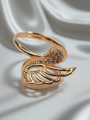 Tarini Jewels and Accessories Swan shape trending rose gold ring by Tarini jewels and accessories Stainless Steel Ring