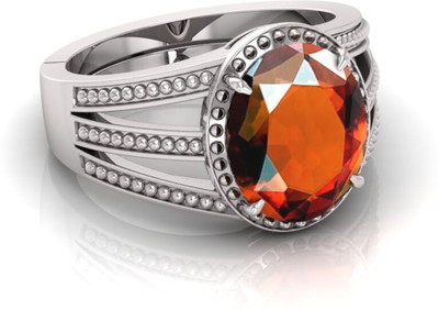 GenZcomplex Brass Opal Silver Plated Ring
