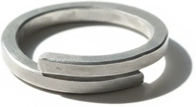 lilagems Unisex Adjustable Ranga Ring Everyday Wear Finger Ring Alloy Silver Plated Ring