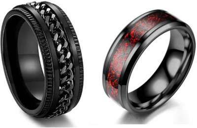 IGA COLLECTION Stainless Steel Titanium Plated Ring