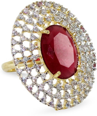 XFOX Alloy Ruby Gold Plated Ring