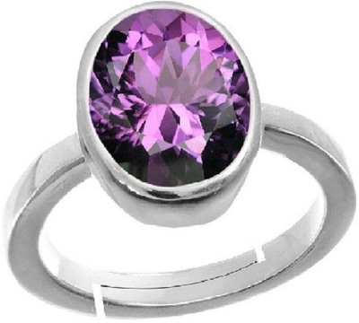 Gemzonite Ruby / Manik Ring With Natural Ruby Ring Brass Ruby Silver Plated Ring