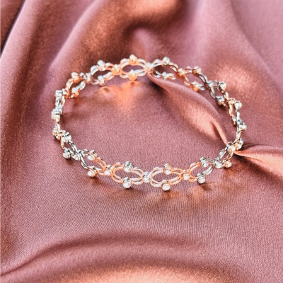 Glimm Jewel GLIMM GL-R17 2 in 1 Dune Elegance Silver Diamond Ring