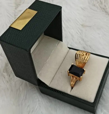Shree shyam shopee Black stone ring combo Alloy Gold Plated Ring Set