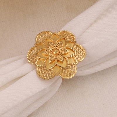 Bhagya Lakshmi Exquite gold plated rings for women Alloy Gold Plated Ring