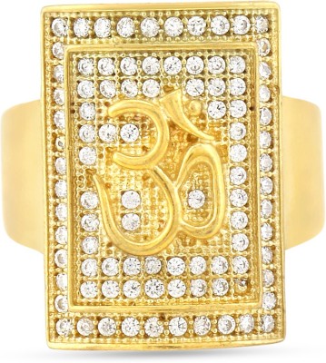 MAME CREATION Brass Diamond Gold Plated Ring