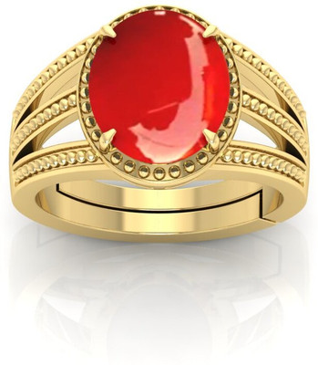 Pranjal Gems Stone Coral Ring