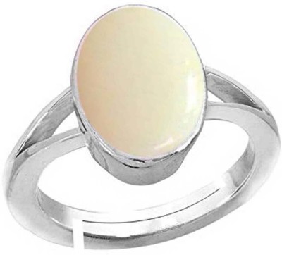 PTM Opal Natural 9.25 Ratti or 8.50 Ct Gemstone Men bis Hallmark 925 Sterling Silver Ring