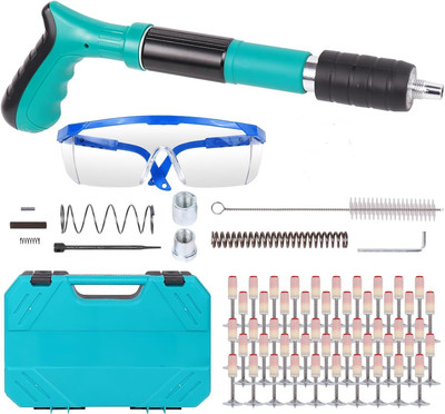 Florastic Portable Mini Nail Shooting Machine with 10 Nails, Nail Wall Fixing Tool Standard Screwdriver Set(Pack of 1)