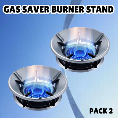 Clairbell Gas Saver (Burner Stand) for Kitchen Gas Energy Saving & 4 Supported Legs_2W104 3 kg Roaster(Silver)