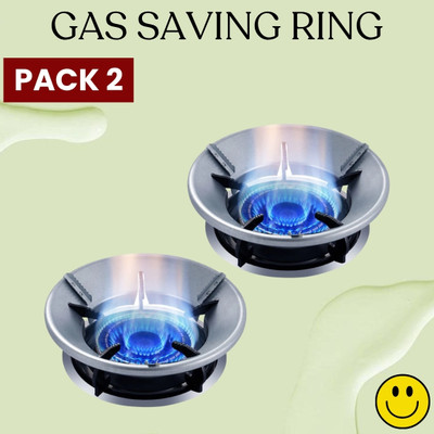 Clairbell Gas Saver (Burner Stand) Gas Energy Saving for Kitchen & 4 Supported Legs_2A61 3 kg Roaster(Silver)