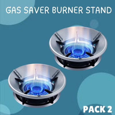 Clairbell Gas Saver (Burner Stand) for Kitchen Gas Energy Saving & 4 Supported Legs_2W140 3 kg Roaster(Silver)