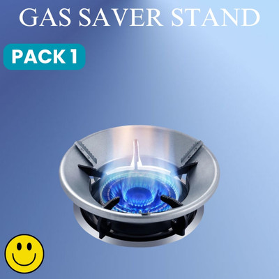 SACRO Gas Saver (Burner Stand) Gas Energy Saving for Kitchen & 4 Supported Legs B252 3 kg Roaster(Silver)