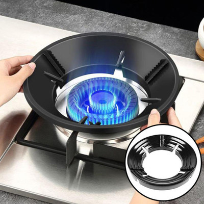 CRAZYABBS Gas Stove Silver Burner /Gas Saver Ring Steel Manual Stove black 5 kg Roaster(Black)