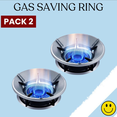 SACRO Gas Saver (Burner Stand) Gas Energy Saving for Kitchen & 4 Supported Legs_2B496 3 kg Roaster(Silver)