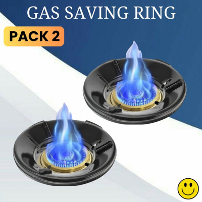 Guggu Gas Saver (Burner Stand) Gas Energy Saving for Kitchen & 4 Supported Legs_2A457 3 kg Roaster(Black)