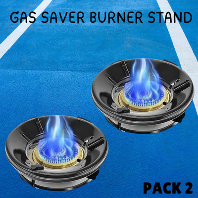 Guggu Gas Saver (Burner Stand) Gas Energy Saving & 4 Supported Legs for Kitchen_2N331 3 kg Roaster(Silver)