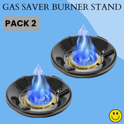 Clairbell Gas Saver (Burner Stand) Gas Energy Saving for Kitchen & 4 Supported Legs_2A323 3 kg Roaster(Black)