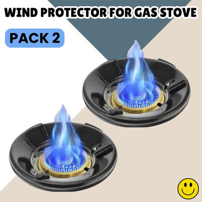 Guggu Gas Saver (Burner Stand) Gas Energy Saving for Kitchen & 4 Supported Legs_2B496 3 kg Roaster(Black)