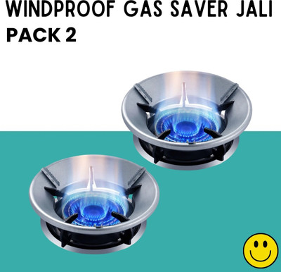 Clairbell Gas Saver (Burner Stand) Gas Energy Saving for Kitchen & 4 Supported Legs_2B44 3 kg Roaster(Silver)