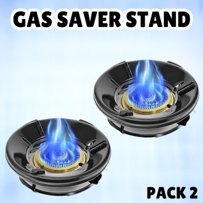 Clairbell Gas Saver (Burner Stand) Gas Energy Saving & 4 Supported Legs for Kitchen_2Q146 3 kg Roaster(Silver)