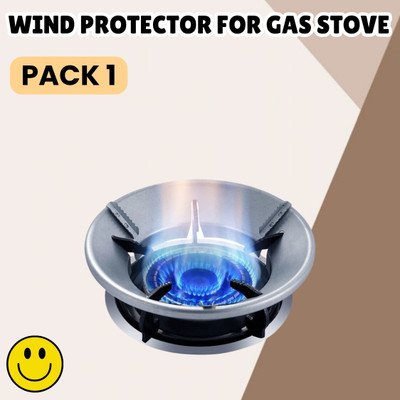 ABlue Clipper Gas Saver (Burner Stand) Gas Energy Saving for Kitchen & 4 Supported Legs B16 1 kg Roaster(Silver)