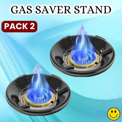 Clairbell Gas Saver (Burner Stand) Gas Energy Saving for Kitchen & 4 Supported Legs_2B252 3 kg Roaster(Black)