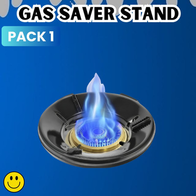 Guggu Gas Saver (Burner Stand) Gas Energy Saving for Kitchen & 4 Supported Legs B308 3 kg Roaster(Silver)