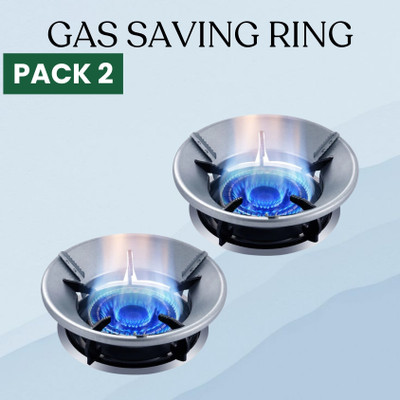 Clairbell Gas Saver (Burner Stand) for Kitchen Gas Energy Saving & 4 Supported Legs_2 R450 3 kg Roaster(Silver)