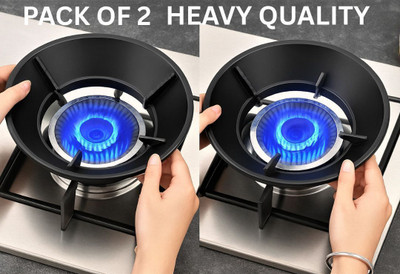 Svan Gas Stove Cover Dust Proof & Washable Protector | Pack of 2 10 kg Roaster(Black)