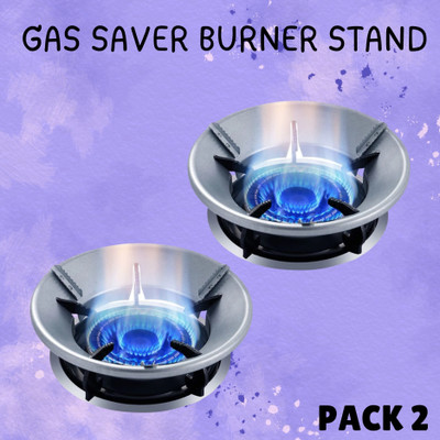 Clairbell Gas Saver (Burner Stand) for Kitchen Gas Energy Saving & 4 Supported Legs_2W176 3 kg Roaster(Silver)
