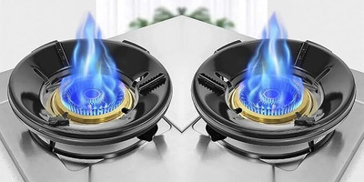 AAMATY windproof gas saver burner stand 10 kg Roaster(Black)
