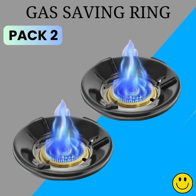 Guggu Gas Saver (Burner Stand) Gas Energy Saving for Kitchen & 4 Supported Legs_2B424 3 kg Roaster(Black)