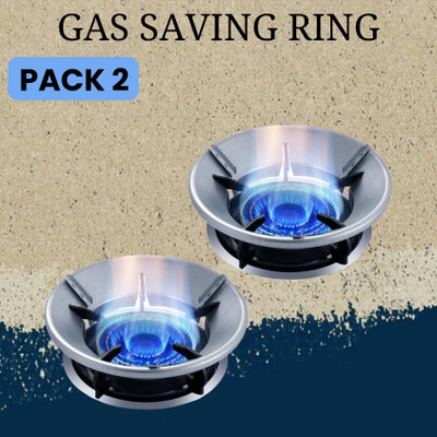 Clairbell Gas Saver (Burner Stand) for Kitchen Gas Energy Saving & 4 Supported Legs_2 R147 3 kg Roaster(Silver)