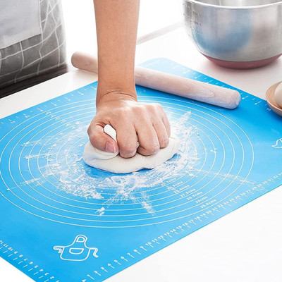 EBOFAB Silicone Baking Mat for Pastry Rolling Dough with Measurements Food-grade Silicone Baking Mat(Pack of 1)
