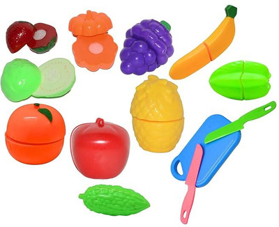 SHARNGA Colourful Realistic Pretend Play Kitchen Toys Sliceable Fruits